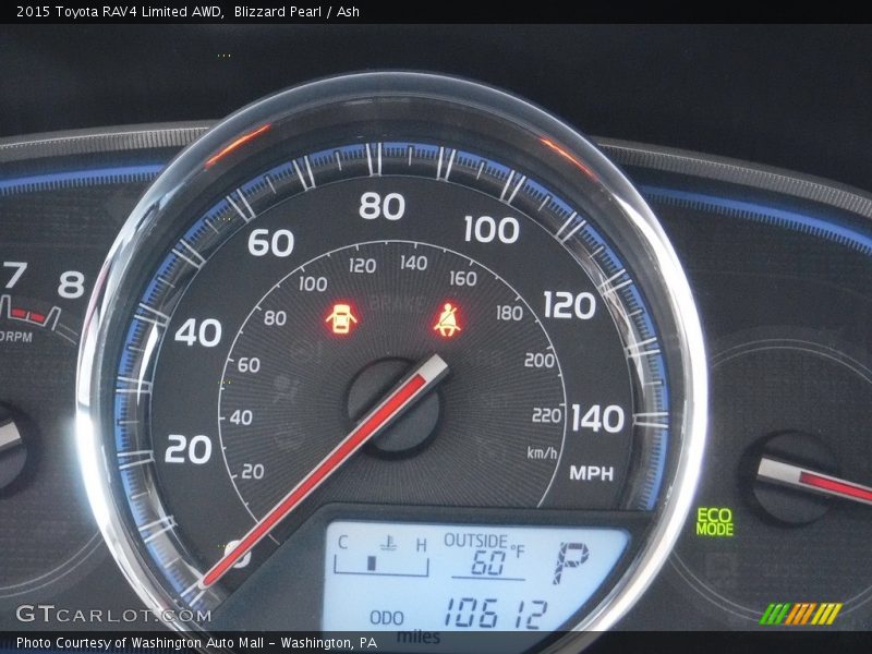 Blizzard Pearl / Ash 2015 Toyota RAV4 Limited AWD
