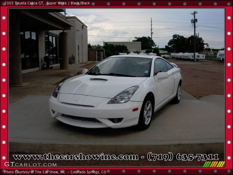 Super White / Black/Black 2003 Toyota Celica GT