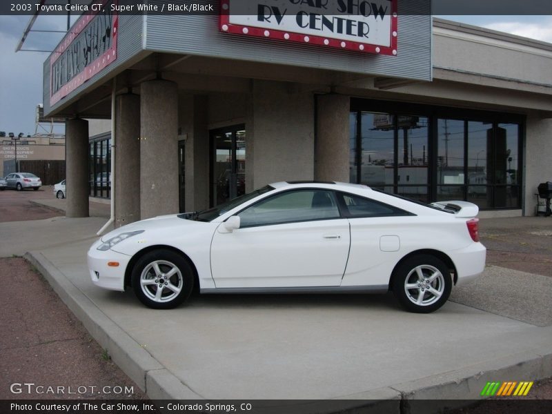 Super White / Black/Black 2003 Toyota Celica GT