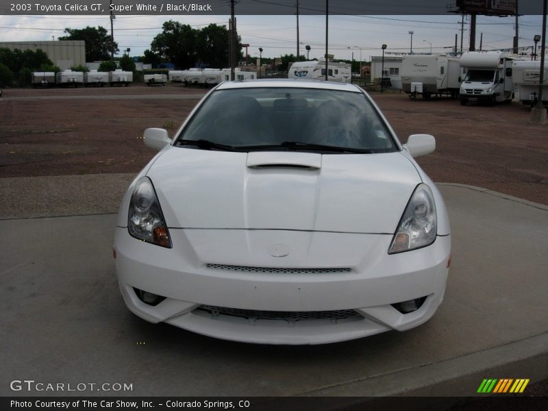 Super White / Black/Black 2003 Toyota Celica GT