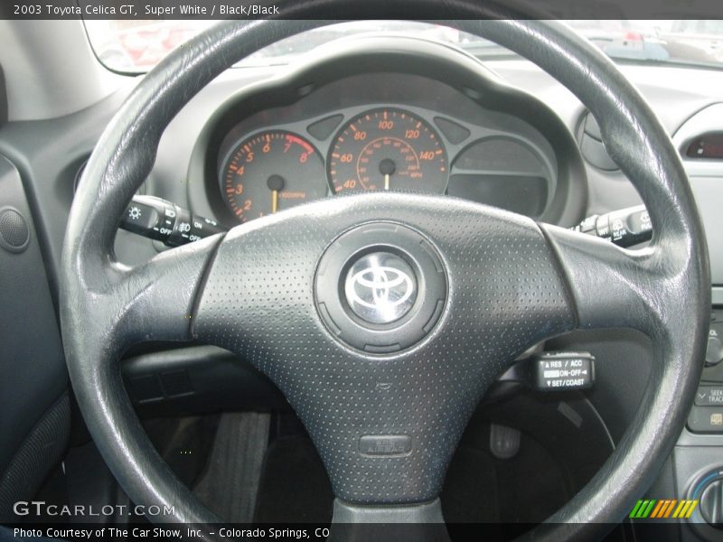 Super White / Black/Black 2003 Toyota Celica GT