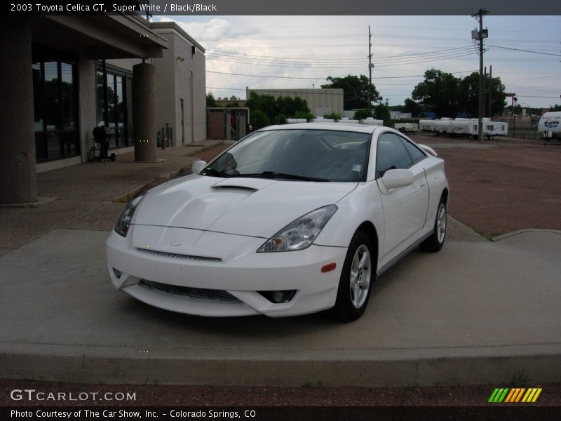 Super White / Black/Black 2003 Toyota Celica GT