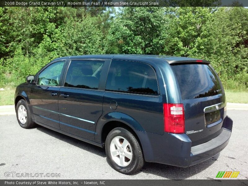 Modern Blue Pearl / Medium Slate Gray/Light Shale 2008 Dodge Grand Caravan SXT