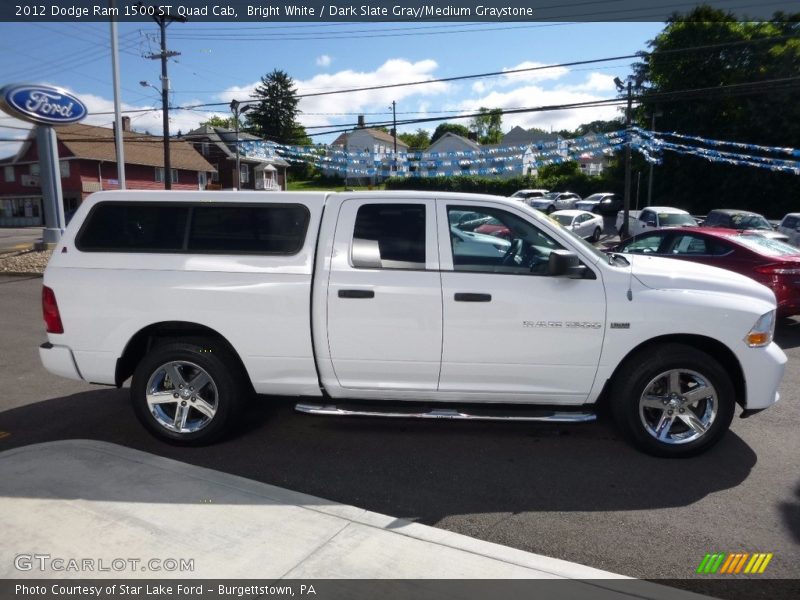Bright White / Dark Slate Gray/Medium Graystone 2012 Dodge Ram 1500 ST Quad Cab