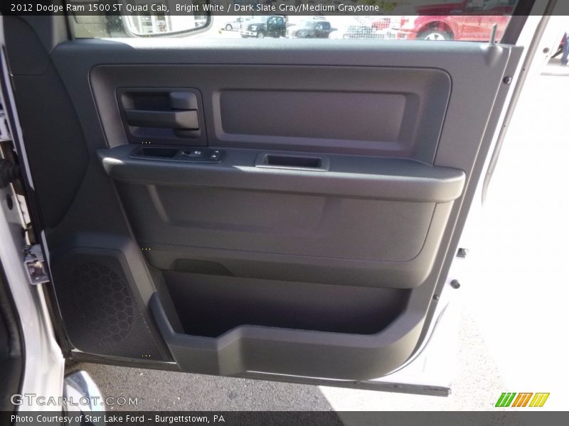 Bright White / Dark Slate Gray/Medium Graystone 2012 Dodge Ram 1500 ST Quad Cab