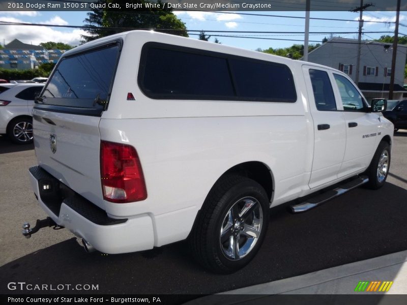 Bright White / Dark Slate Gray/Medium Graystone 2012 Dodge Ram 1500 ST Quad Cab