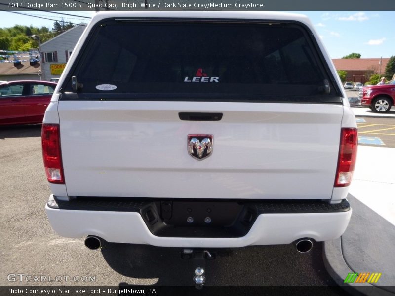 Bright White / Dark Slate Gray/Medium Graystone 2012 Dodge Ram 1500 ST Quad Cab