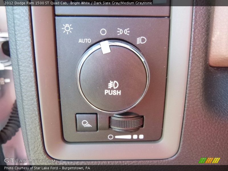 Bright White / Dark Slate Gray/Medium Graystone 2012 Dodge Ram 1500 ST Quad Cab