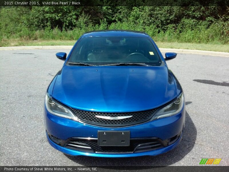 Vivid Blue Pearl / Black 2015 Chrysler 200 S