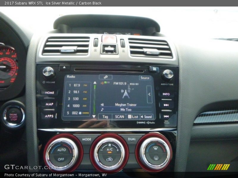 Ice Silver Metallic / Carbon Black 2017 Subaru WRX STI
