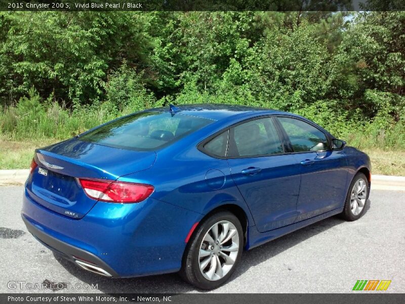 Vivid Blue Pearl / Black 2015 Chrysler 200 S