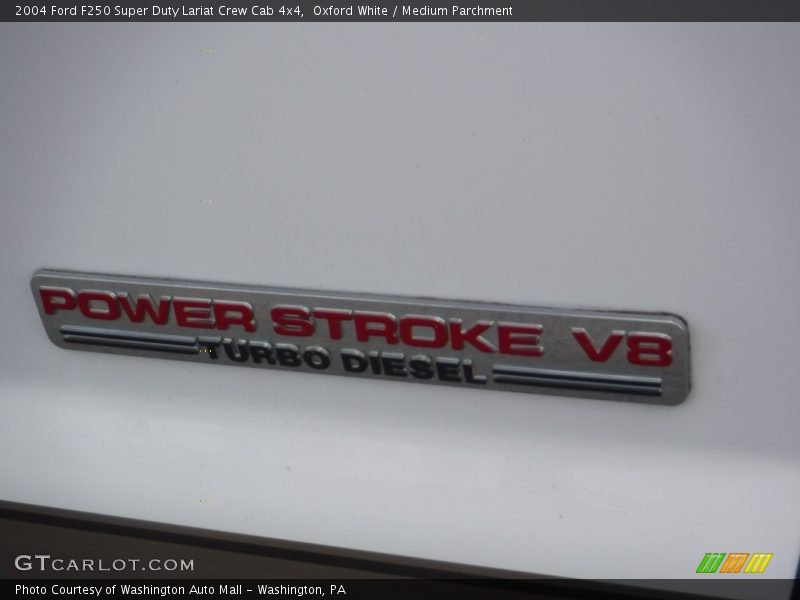 Oxford White / Medium Parchment 2004 Ford F250 Super Duty Lariat Crew Cab 4x4