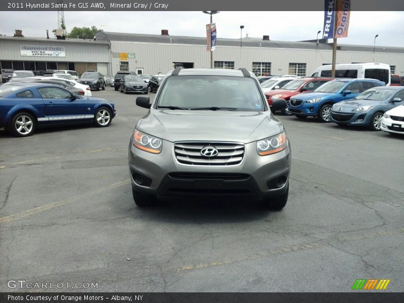 Mineral Gray / Gray 2011 Hyundai Santa Fe GLS AWD