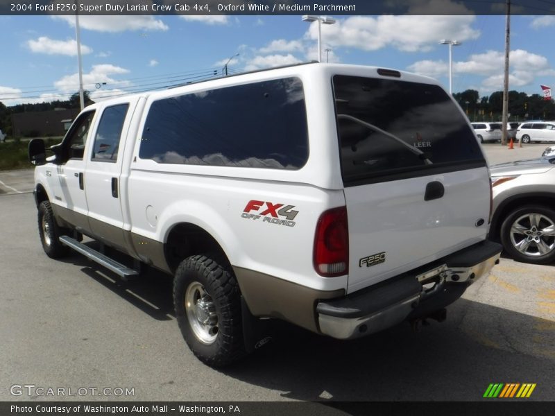 Oxford White / Medium Parchment 2004 Ford F250 Super Duty Lariat Crew Cab 4x4