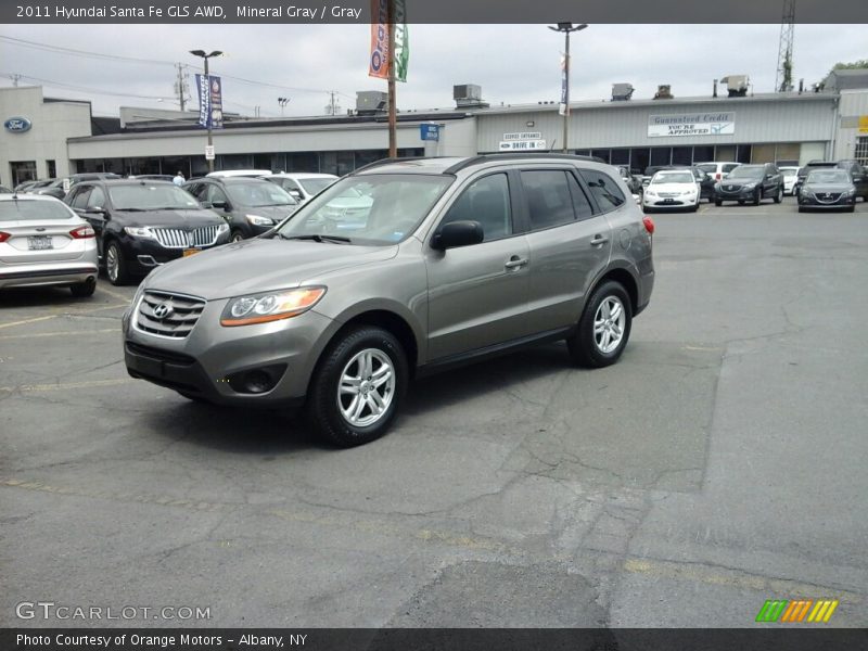 Mineral Gray / Gray 2011 Hyundai Santa Fe GLS AWD