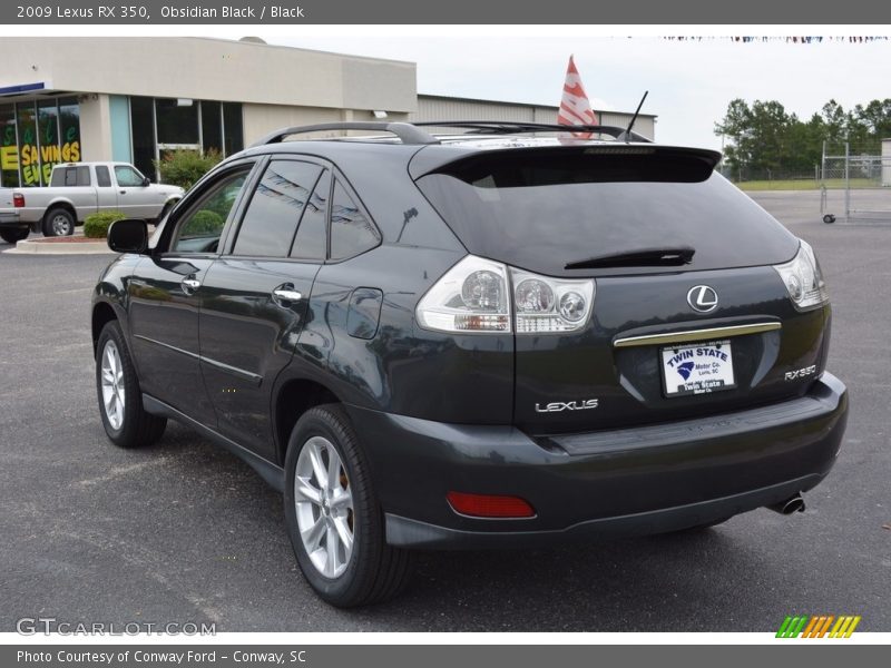 Obsidian Black / Black 2009 Lexus RX 350