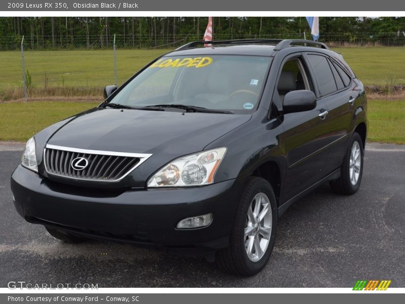 Obsidian Black / Black 2009 Lexus RX 350