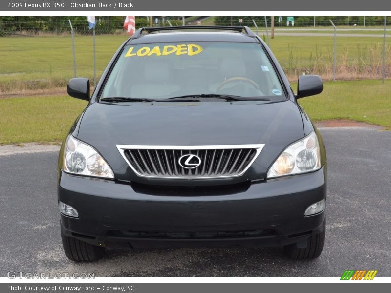 Obsidian Black / Black 2009 Lexus RX 350