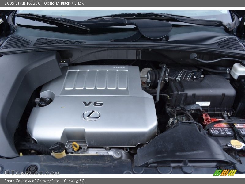 Obsidian Black / Black 2009 Lexus RX 350