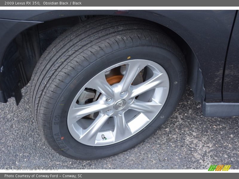 Obsidian Black / Black 2009 Lexus RX 350