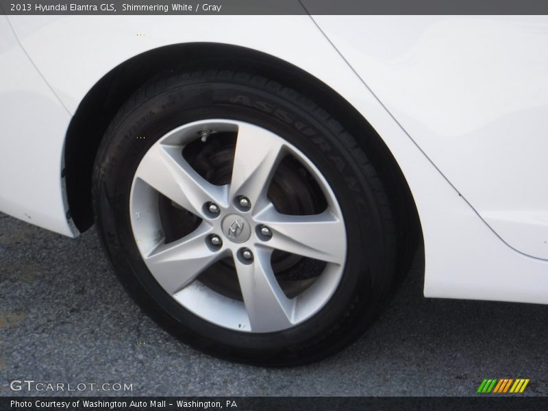 Shimmering White / Gray 2013 Hyundai Elantra GLS