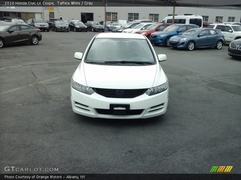 Taffeta White / Gray 2010 Honda Civic LX Coupe