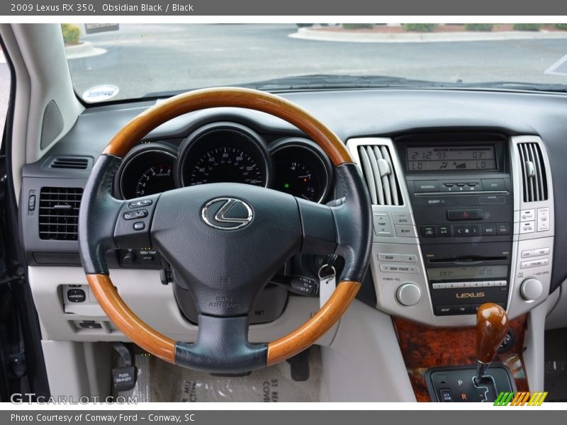 Obsidian Black / Black 2009 Lexus RX 350