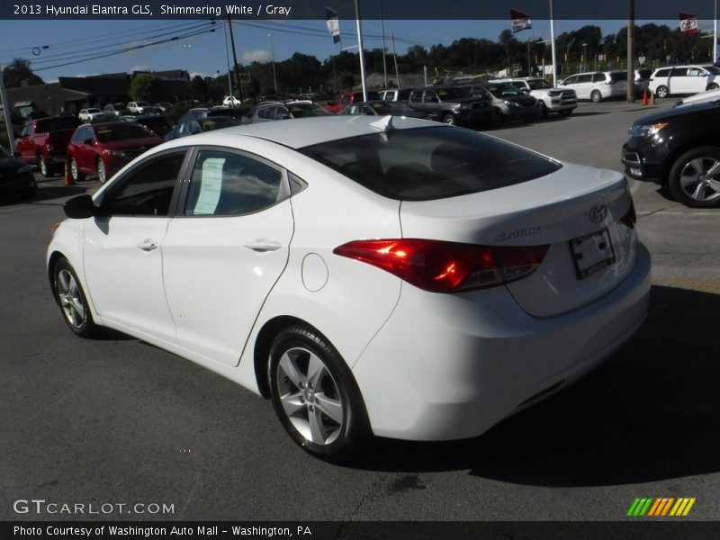 Shimmering White / Gray 2013 Hyundai Elantra GLS