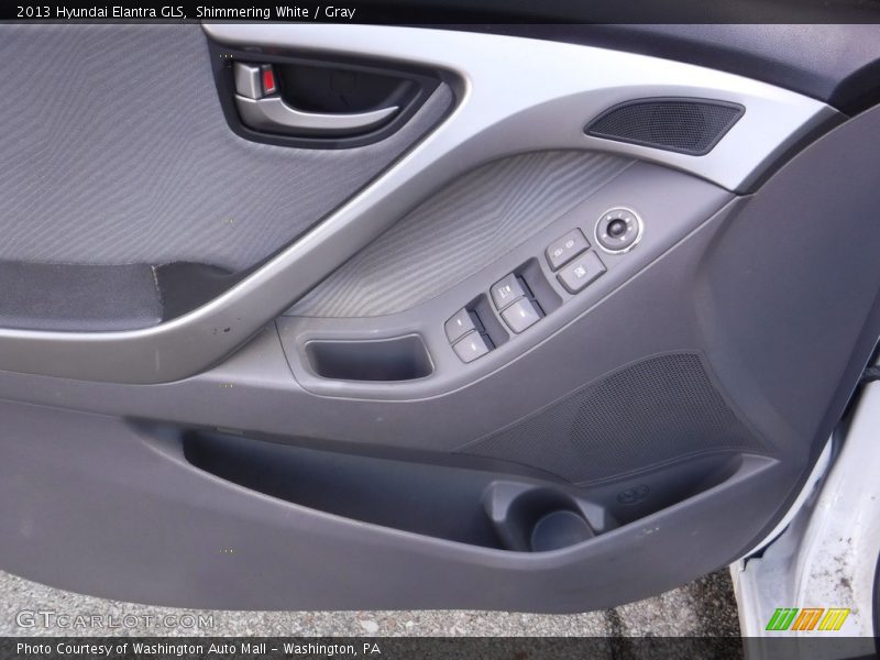 Shimmering White / Gray 2013 Hyundai Elantra GLS