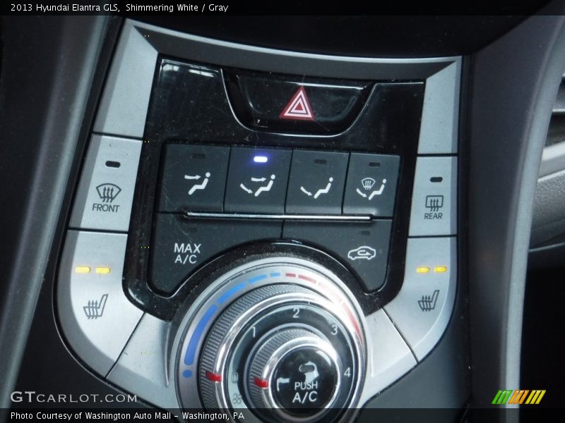 Shimmering White / Gray 2013 Hyundai Elantra GLS