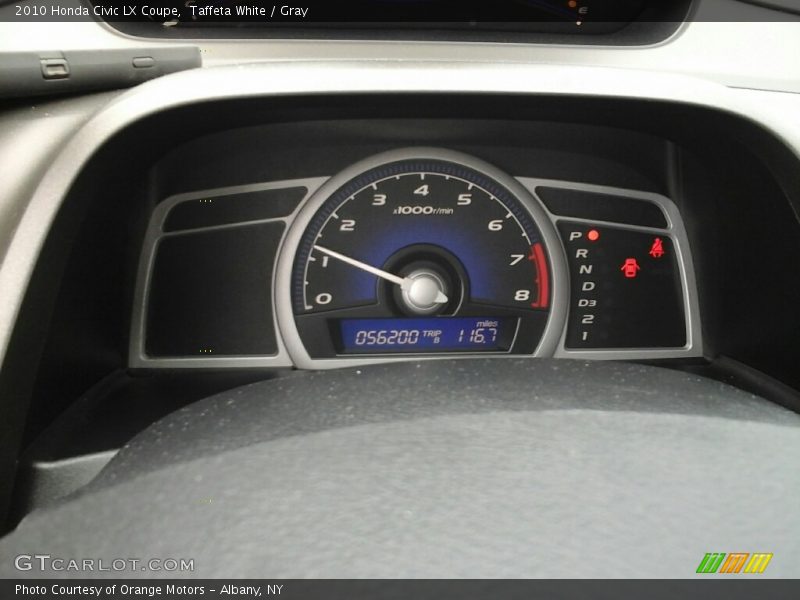 Taffeta White / Gray 2010 Honda Civic LX Coupe