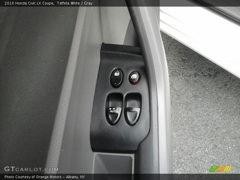 Taffeta White / Gray 2010 Honda Civic LX Coupe