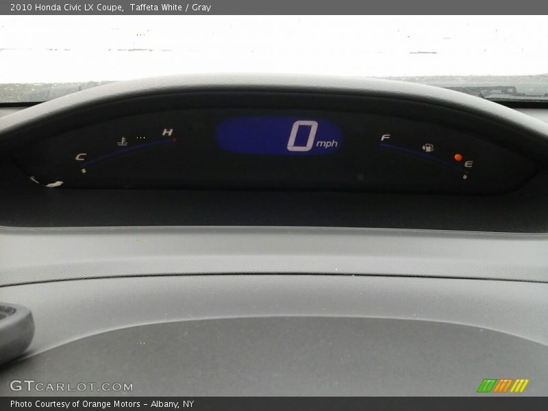 Taffeta White / Gray 2010 Honda Civic LX Coupe