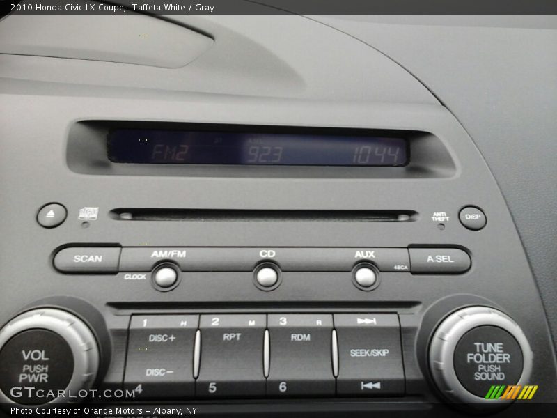 Taffeta White / Gray 2010 Honda Civic LX Coupe