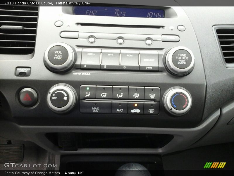 Taffeta White / Gray 2010 Honda Civic LX Coupe