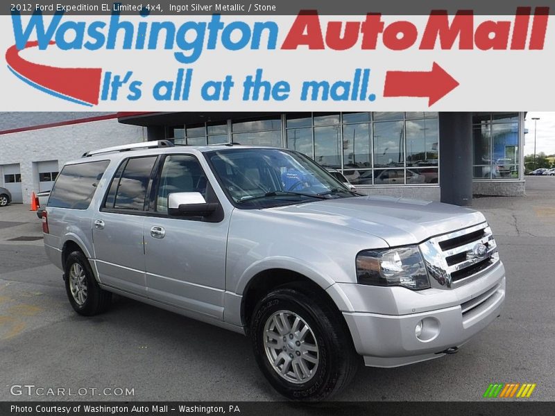 Ingot Silver Metallic / Stone 2012 Ford Expedition EL Limited 4x4