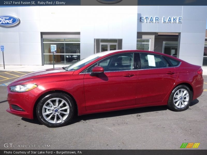 Ruby Red / Ebony 2017 Ford Fusion SE