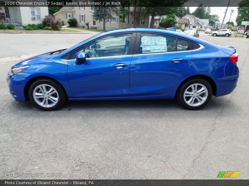 Kinetic Blue Metallic / Jet Black 2016 Chevrolet Cruze LT Sedan