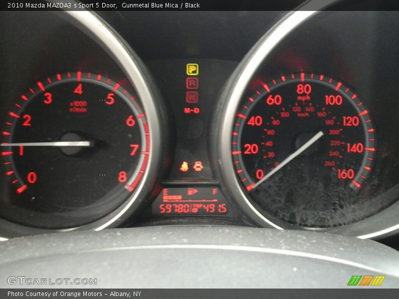 Gunmetal Blue Mica / Black 2010 Mazda MAZDA3 s Sport 5 Door