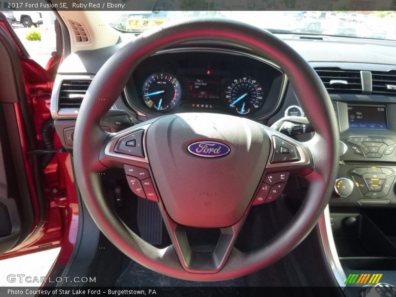 Ruby Red / Ebony 2017 Ford Fusion SE