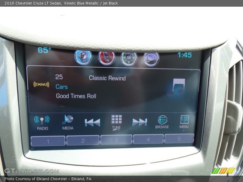 Kinetic Blue Metallic / Jet Black 2016 Chevrolet Cruze LT Sedan