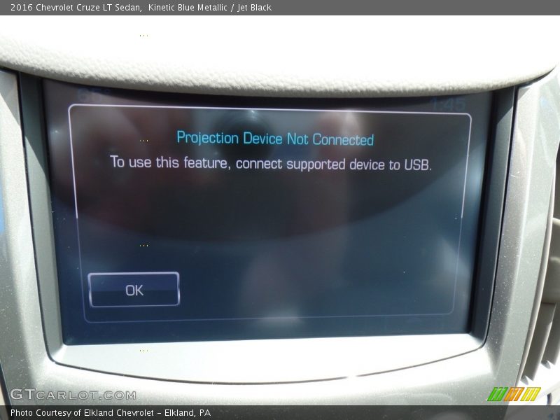 Kinetic Blue Metallic / Jet Black 2016 Chevrolet Cruze LT Sedan