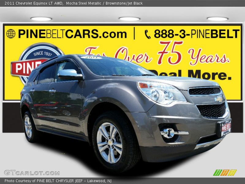 Mocha Steel Metallic / Brownstone/Jet Black 2011 Chevrolet Equinox LT AWD