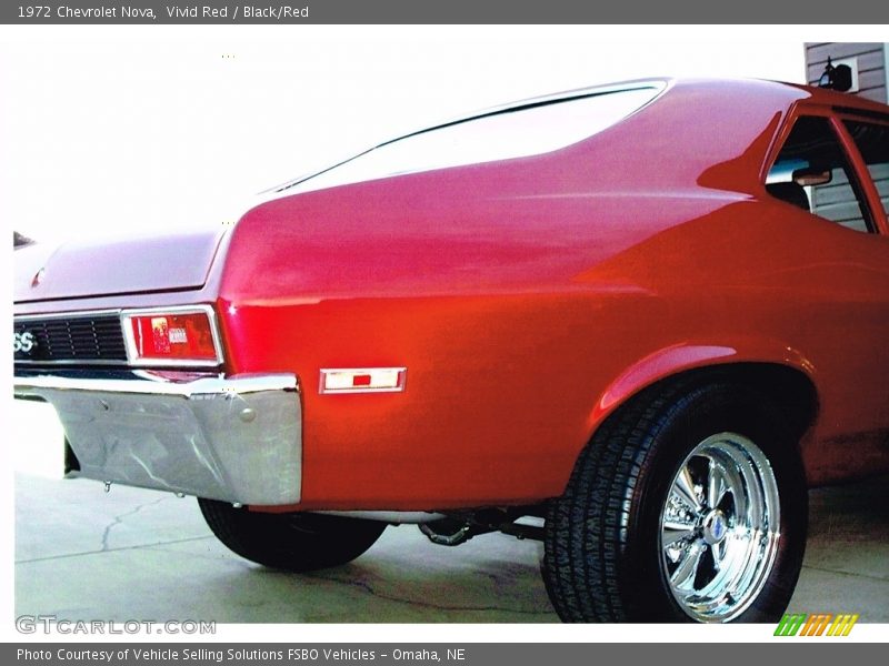 Vivid Red / Black/Red 1972 Chevrolet Nova