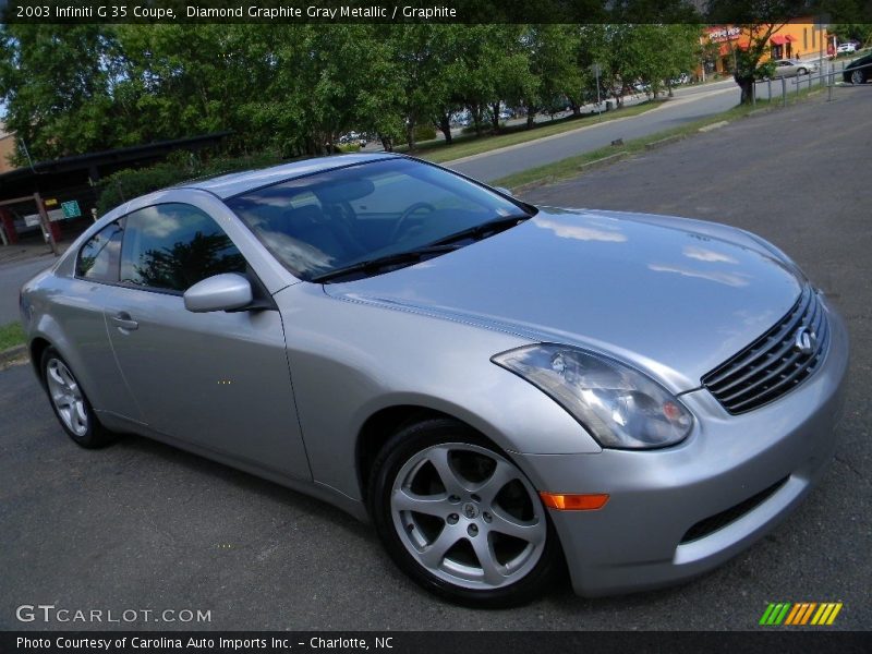 Diamond Graphite Gray Metallic / Graphite 2003 Infiniti G 35 Coupe