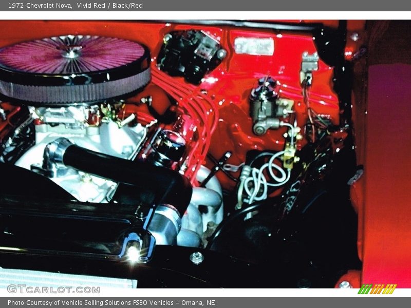 Vivid Red / Black/Red 1972 Chevrolet Nova