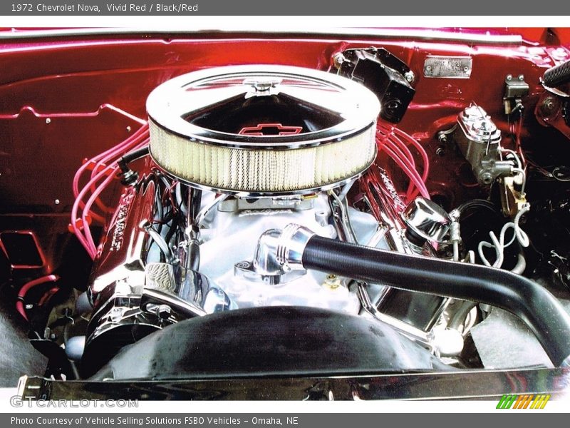 Vivid Red / Black/Red 1972 Chevrolet Nova