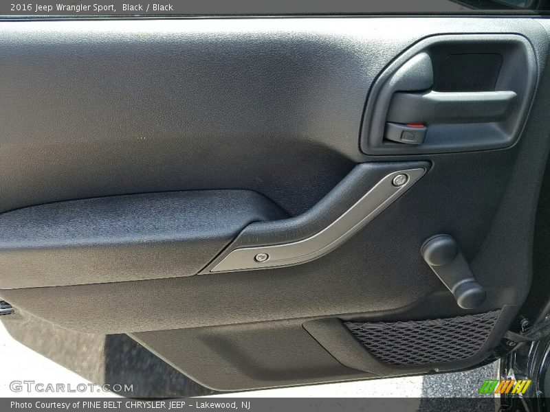Black / Black 2016 Jeep Wrangler Sport