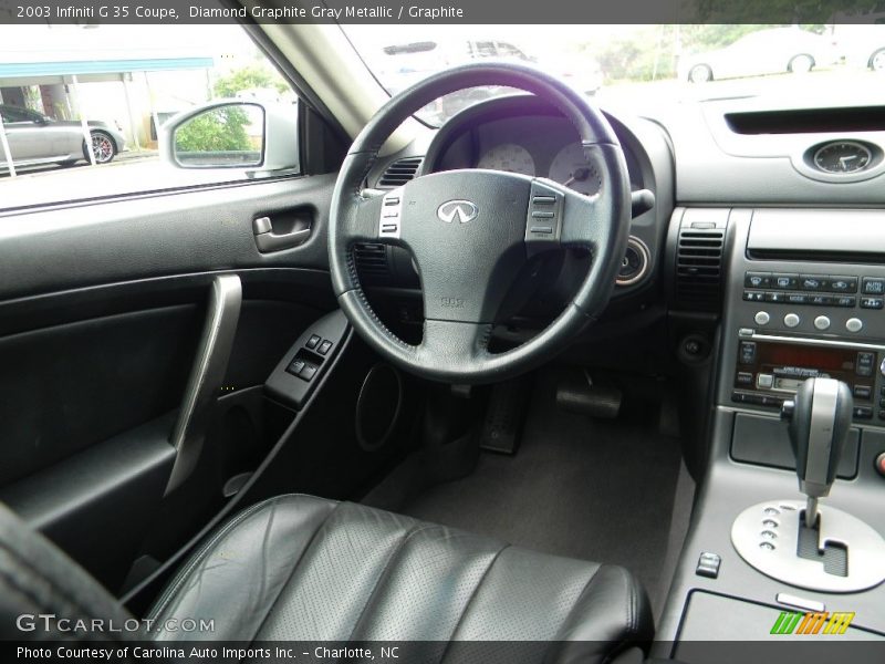 Diamond Graphite Gray Metallic / Graphite 2003 Infiniti G 35 Coupe