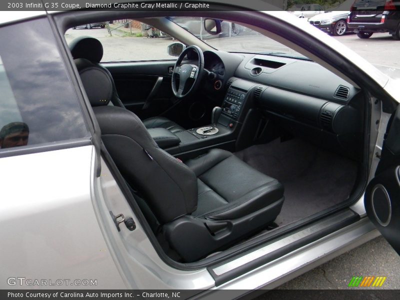 Diamond Graphite Gray Metallic / Graphite 2003 Infiniti G 35 Coupe
